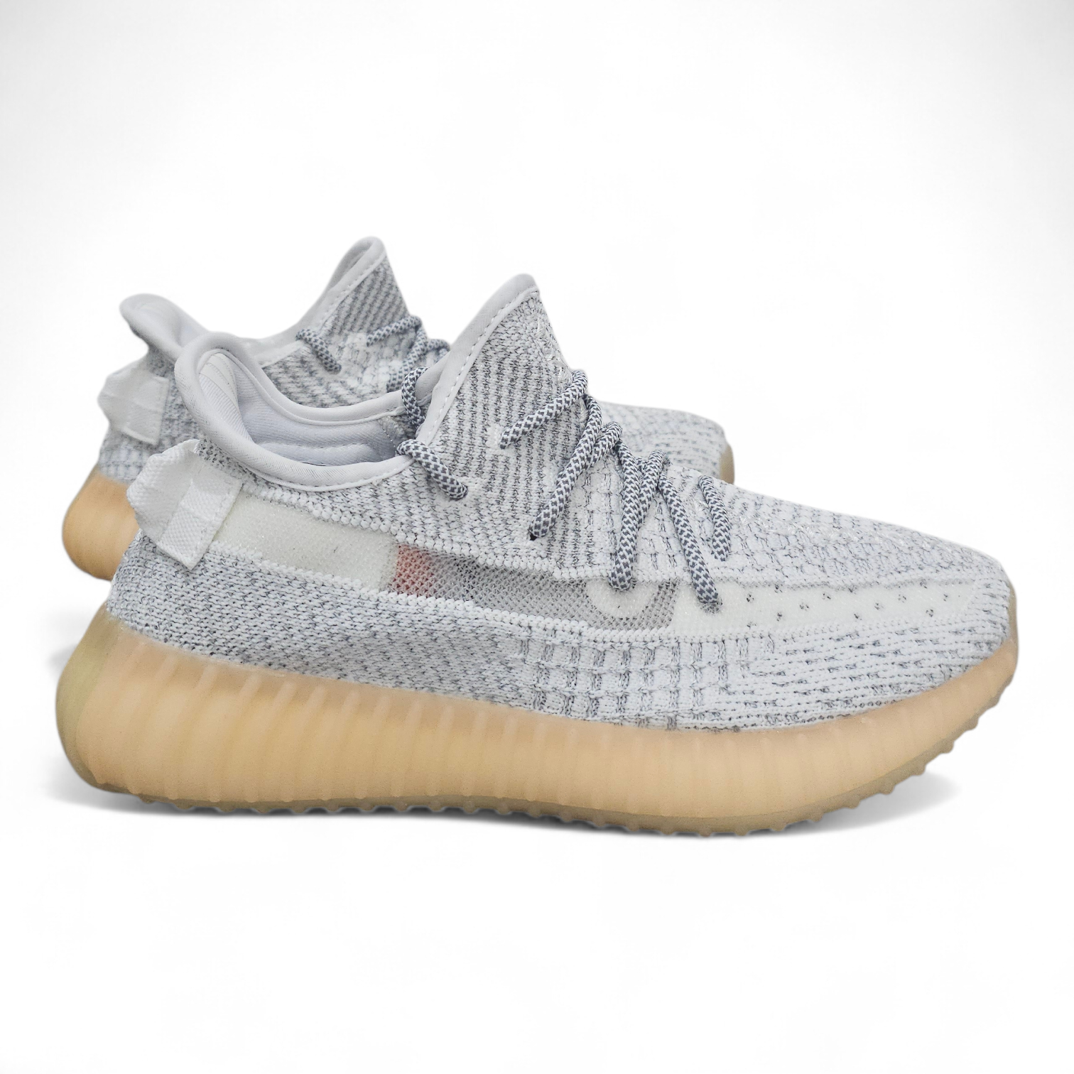 حذاء Yeezy Boost 350 لون أبيض + برتقالي - الصورة 5