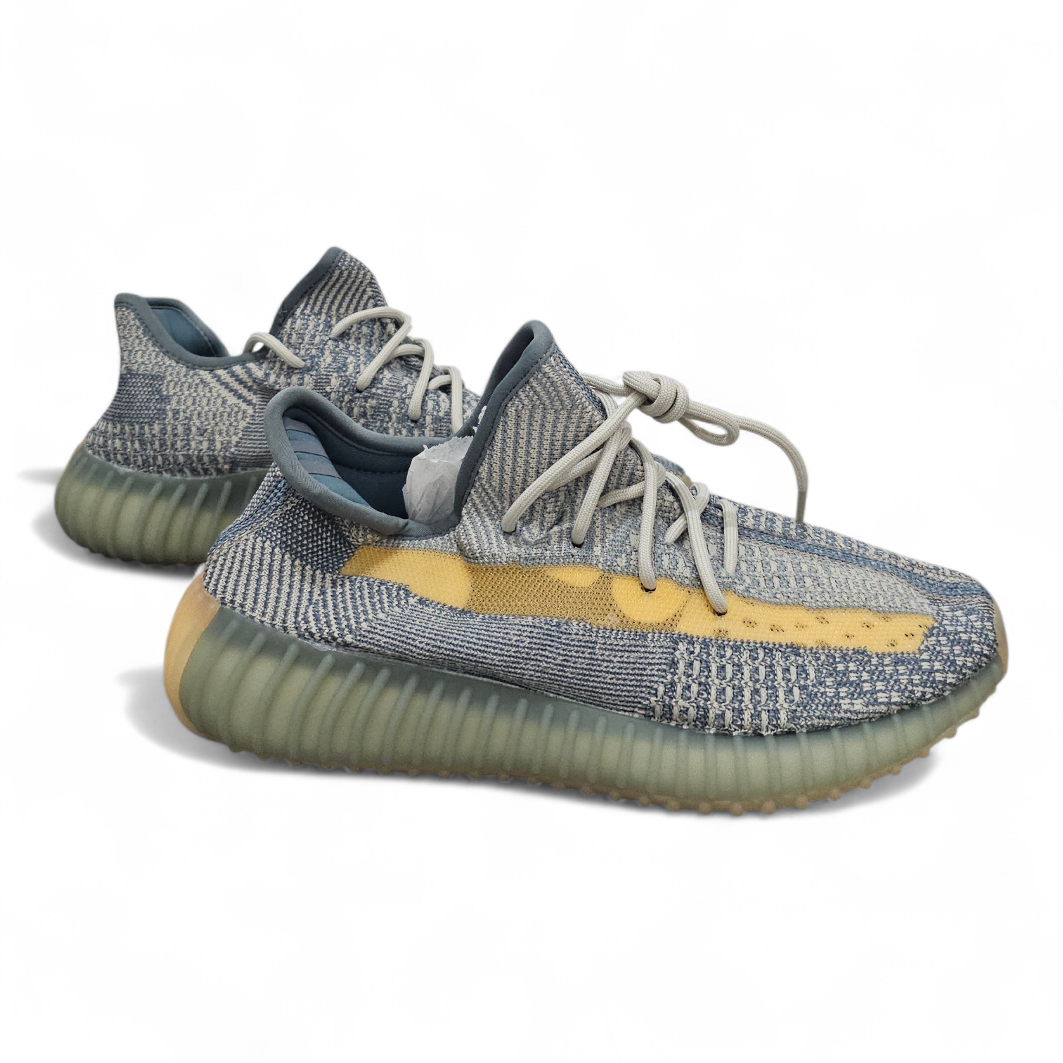 حذاء Yeezy Boost 350 لون رمادي + برتقالي - الصورة 2