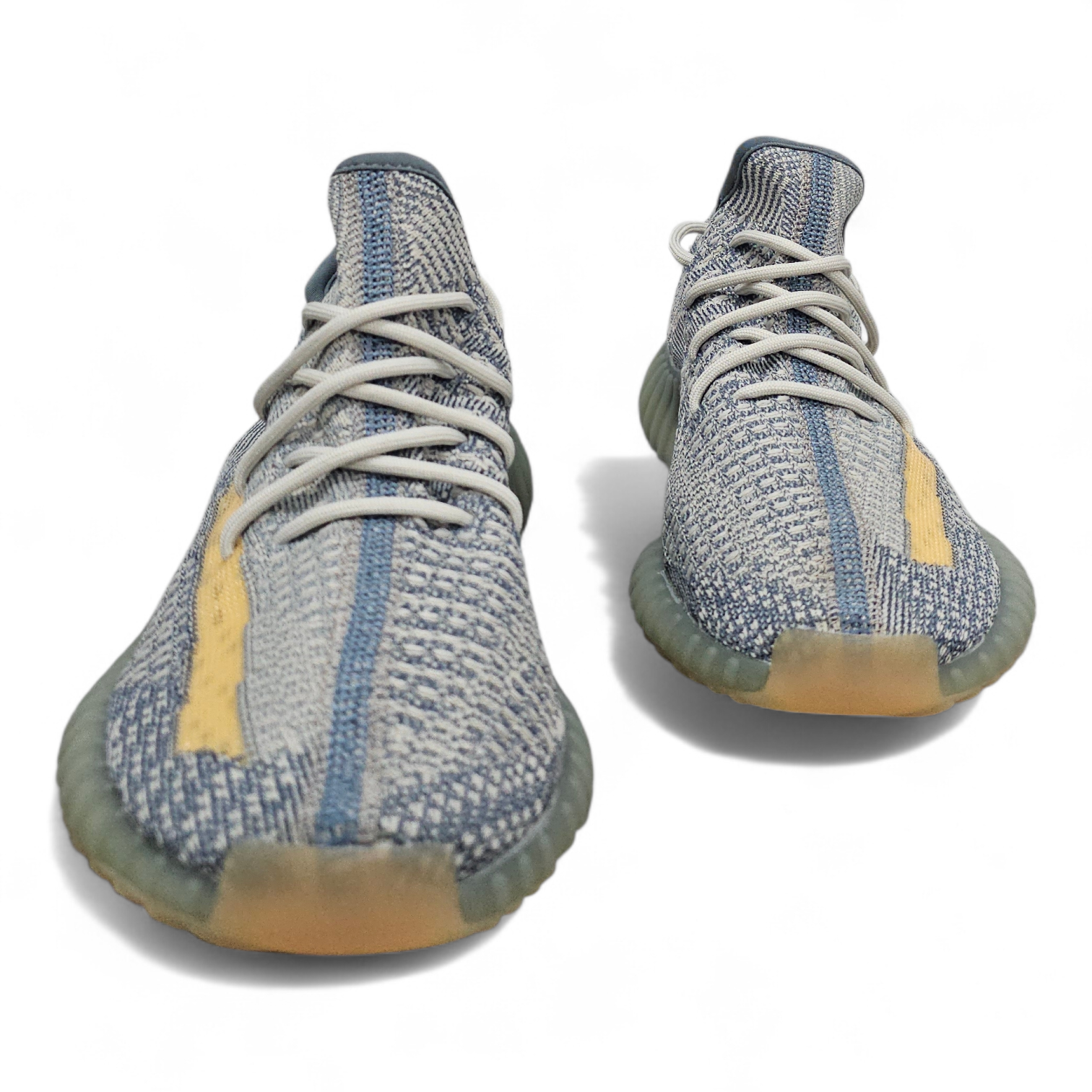 حذاء Yeezy Boost 350 لون رمادي + برتقالي - الصورة 5