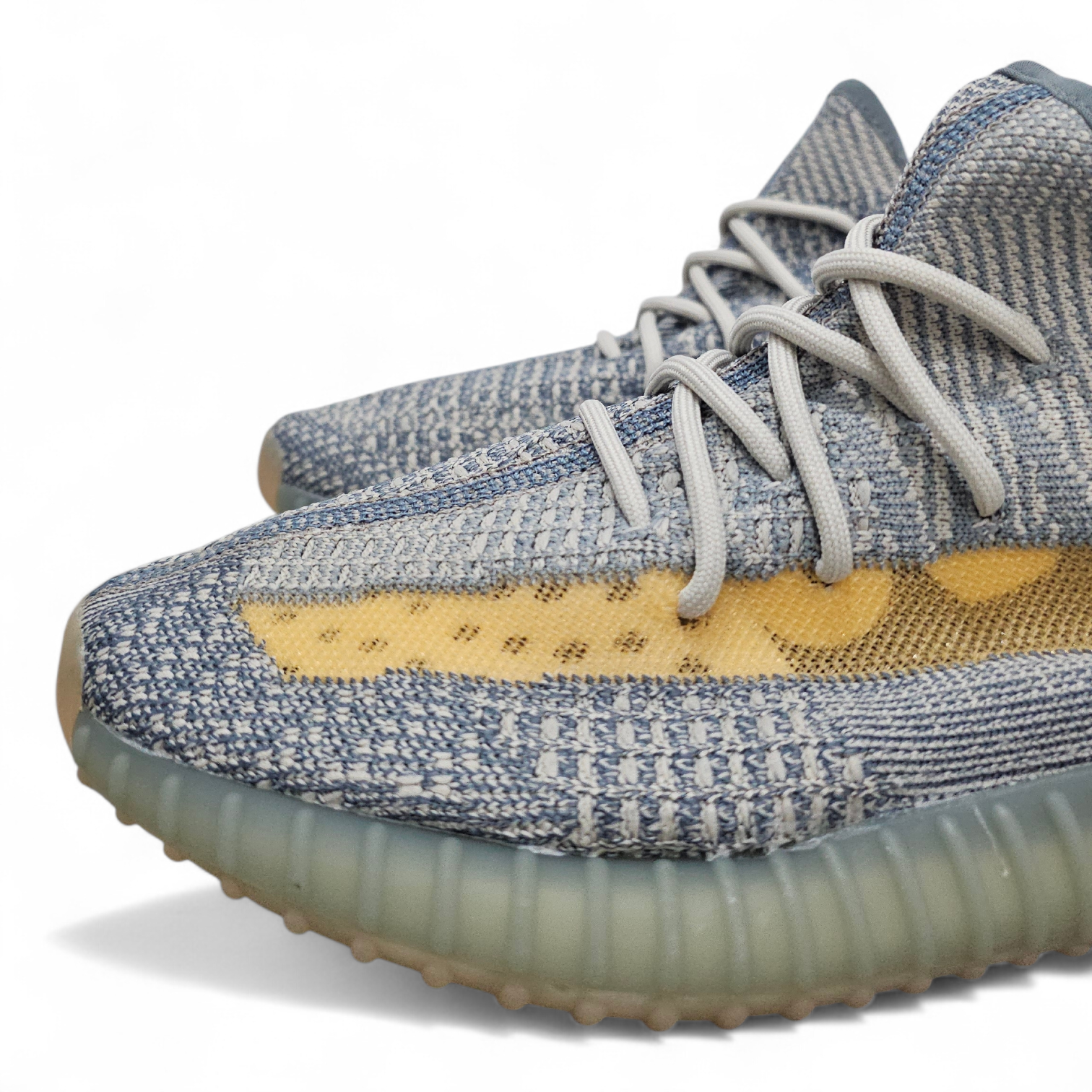 حذاء Yeezy Boost 350 لون رمادي + برتقالي - الصورة 4