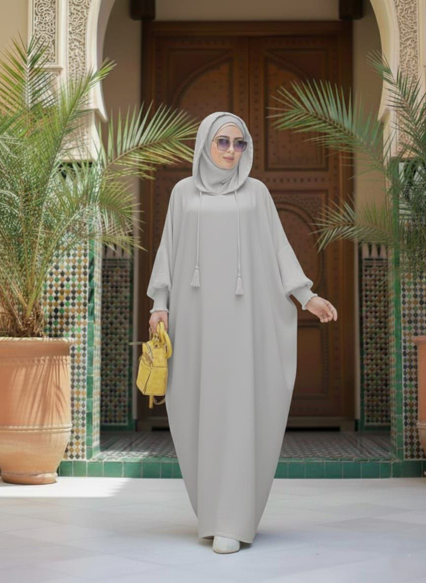 عباية نسائية رمادي