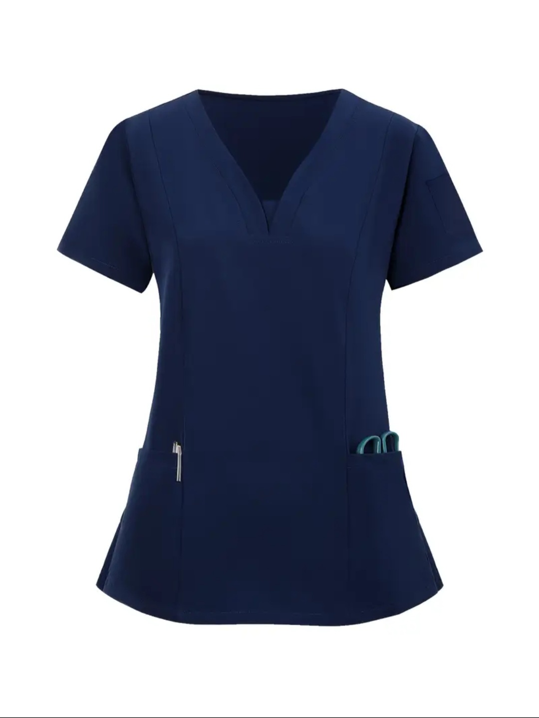 طقم سكرب طبي نسائي – قطعتين ازرق داكن - الصورة 3