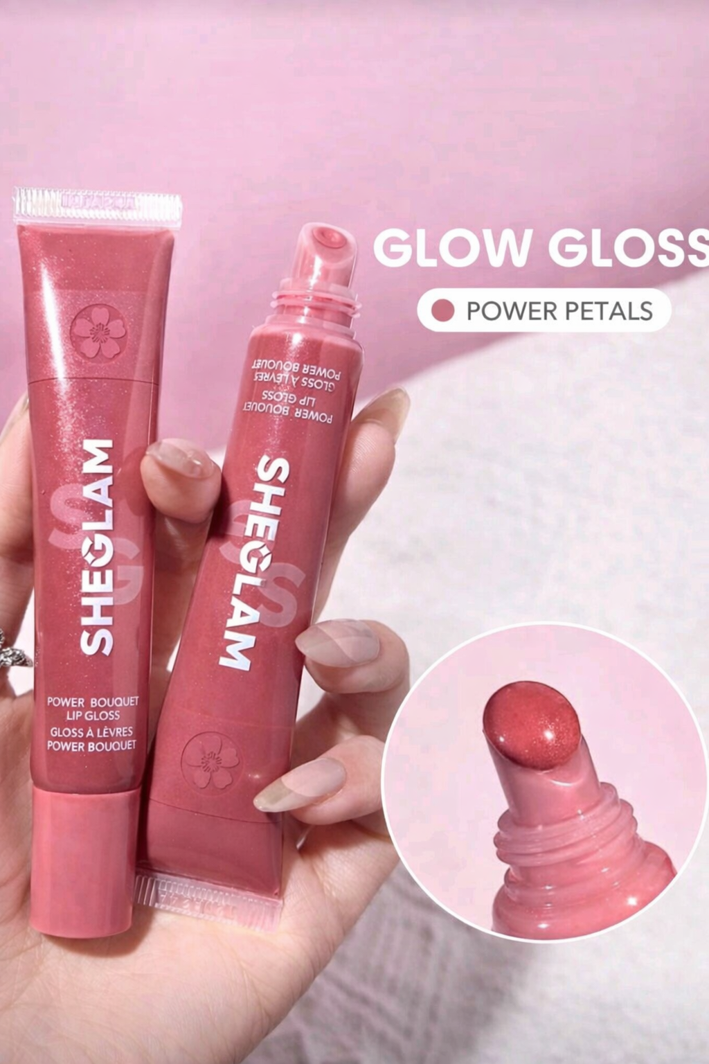 SHEGLAM Power Bouquet Lip Gloss – ملمع شفاه مرطب - الصورة 2