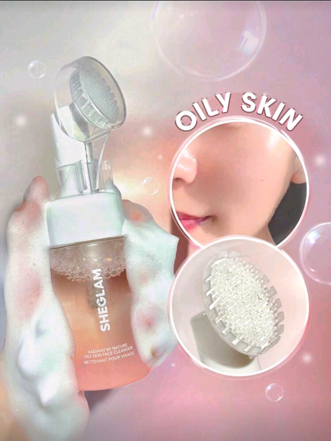 غسول الوجه بفرشاة سيليكونSHEGLAM Radiant By Nature - الصورة 3