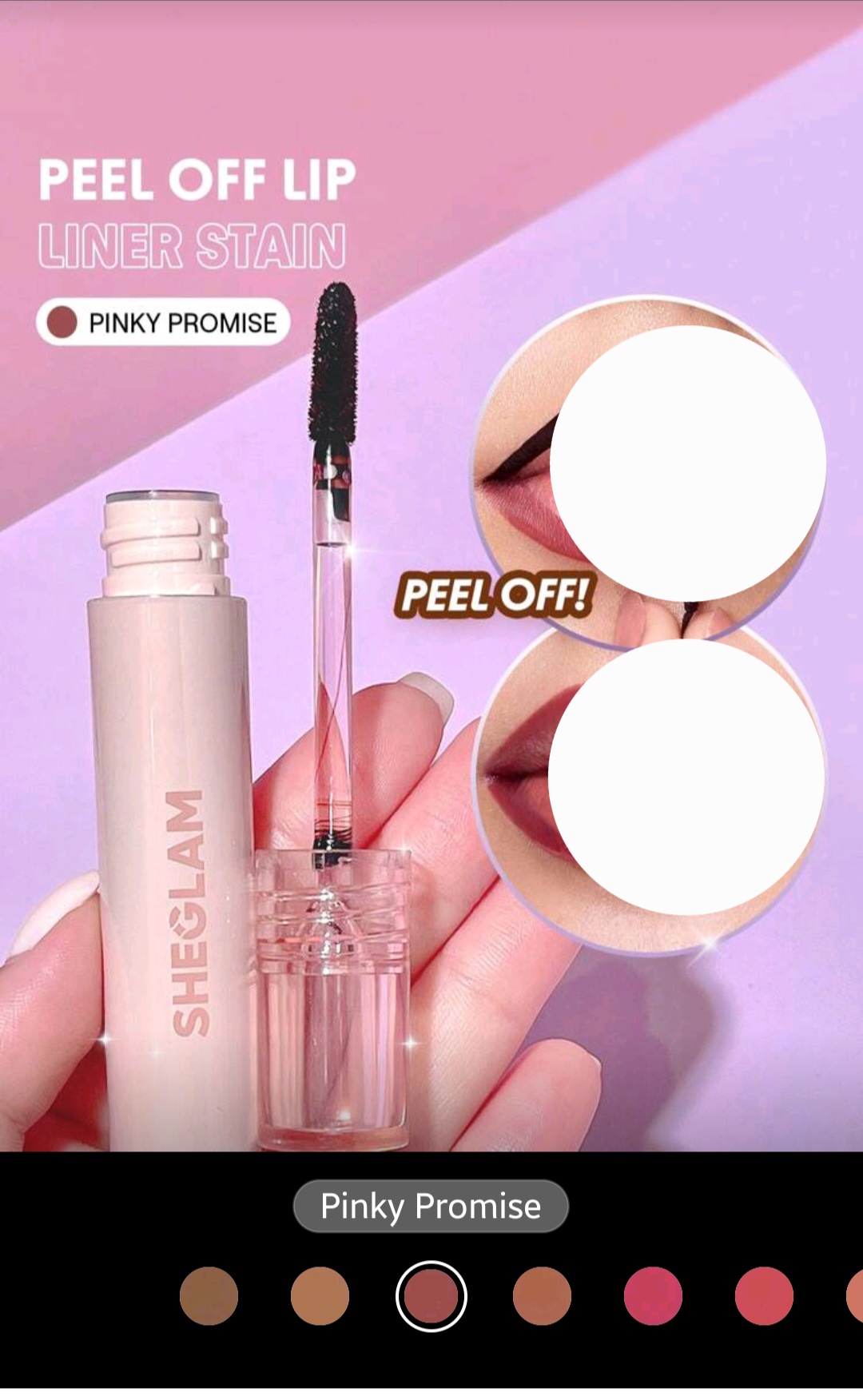 SHEGLAM Fall In Line محدد شفاه قابل للتقشير (Peel-Off Lip Liner Stain) - الصورة 4