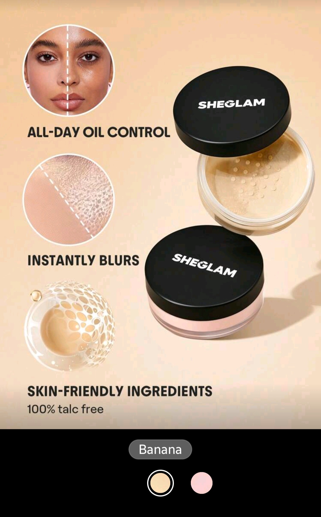 SHEGLAM Loose Setting Powder – بودرة تثبيت المكياج - الصورة 7