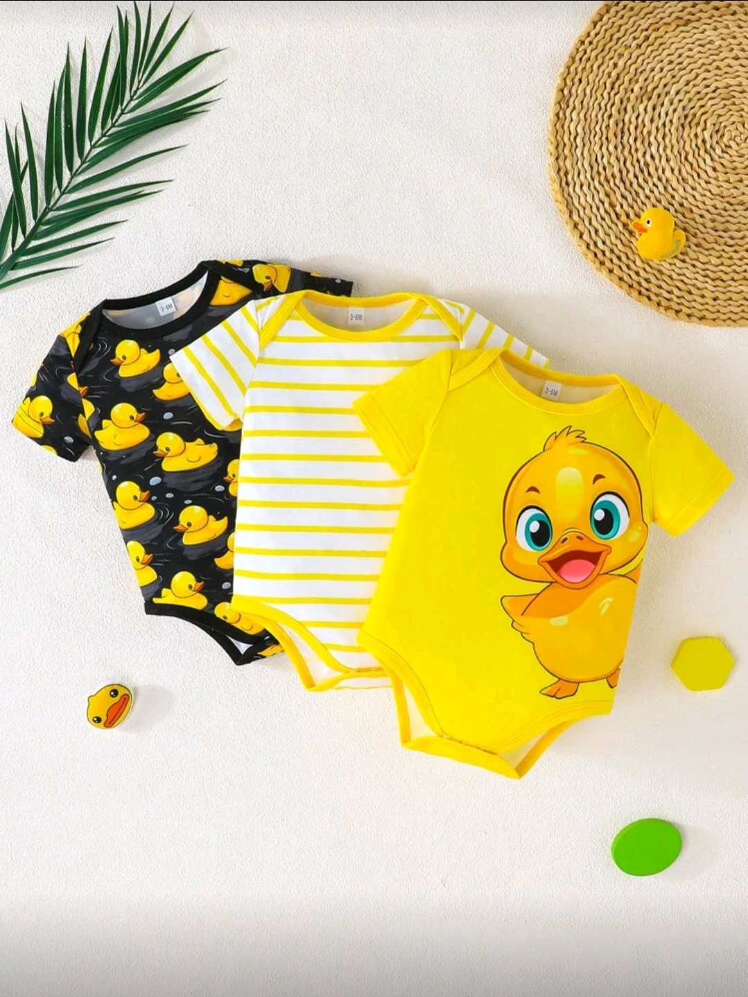 بودي أطفال بأكمام قصيرة بطبعات لطيفة - الصورة 2