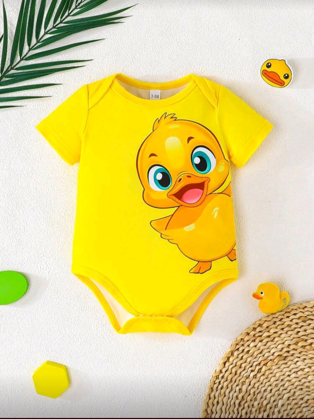 بودي أطفال بأكمام قصيرة بطبعات لطيفة - الصورة 4