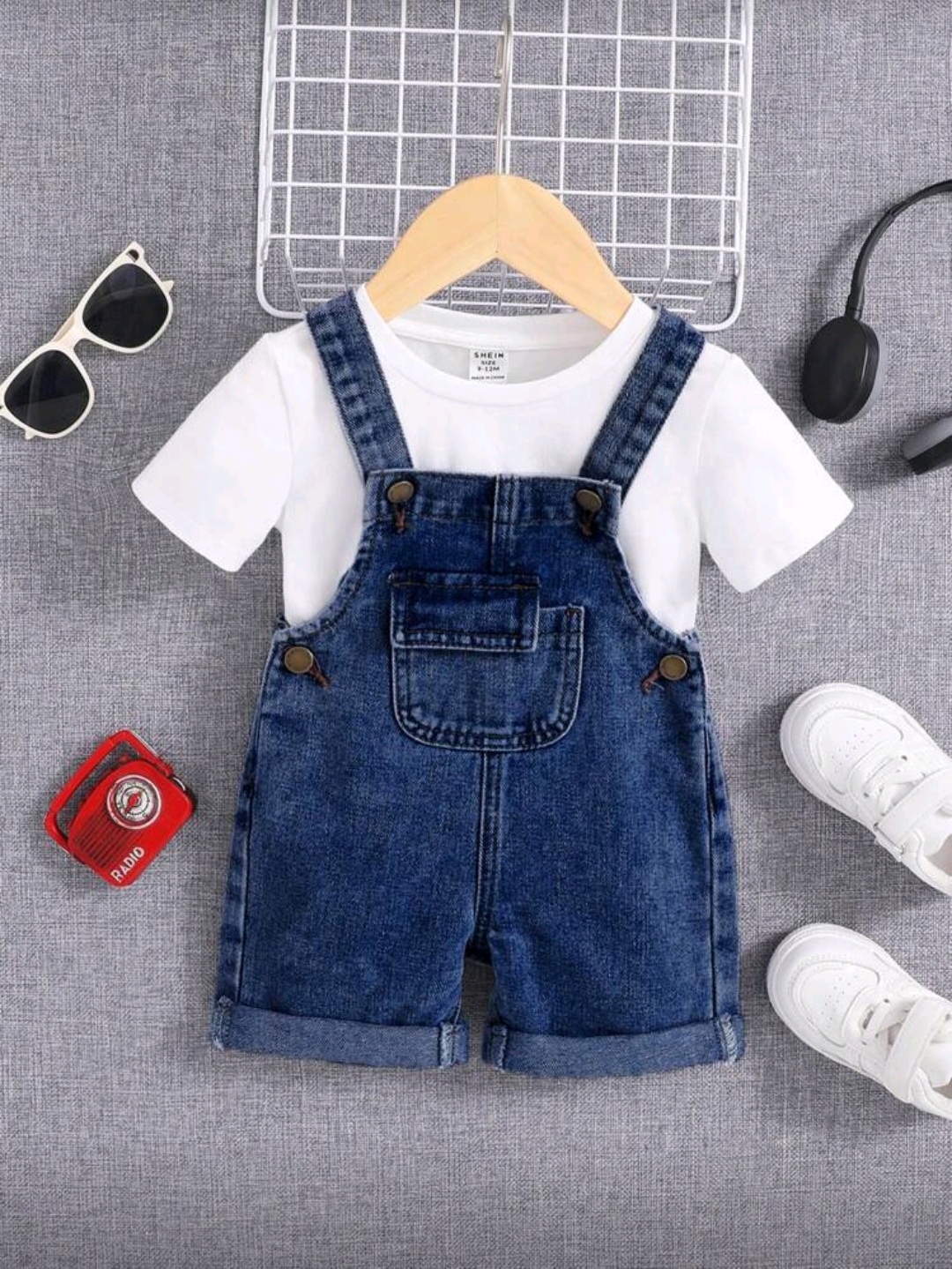 أوفرول أطفال دنيم أنيق