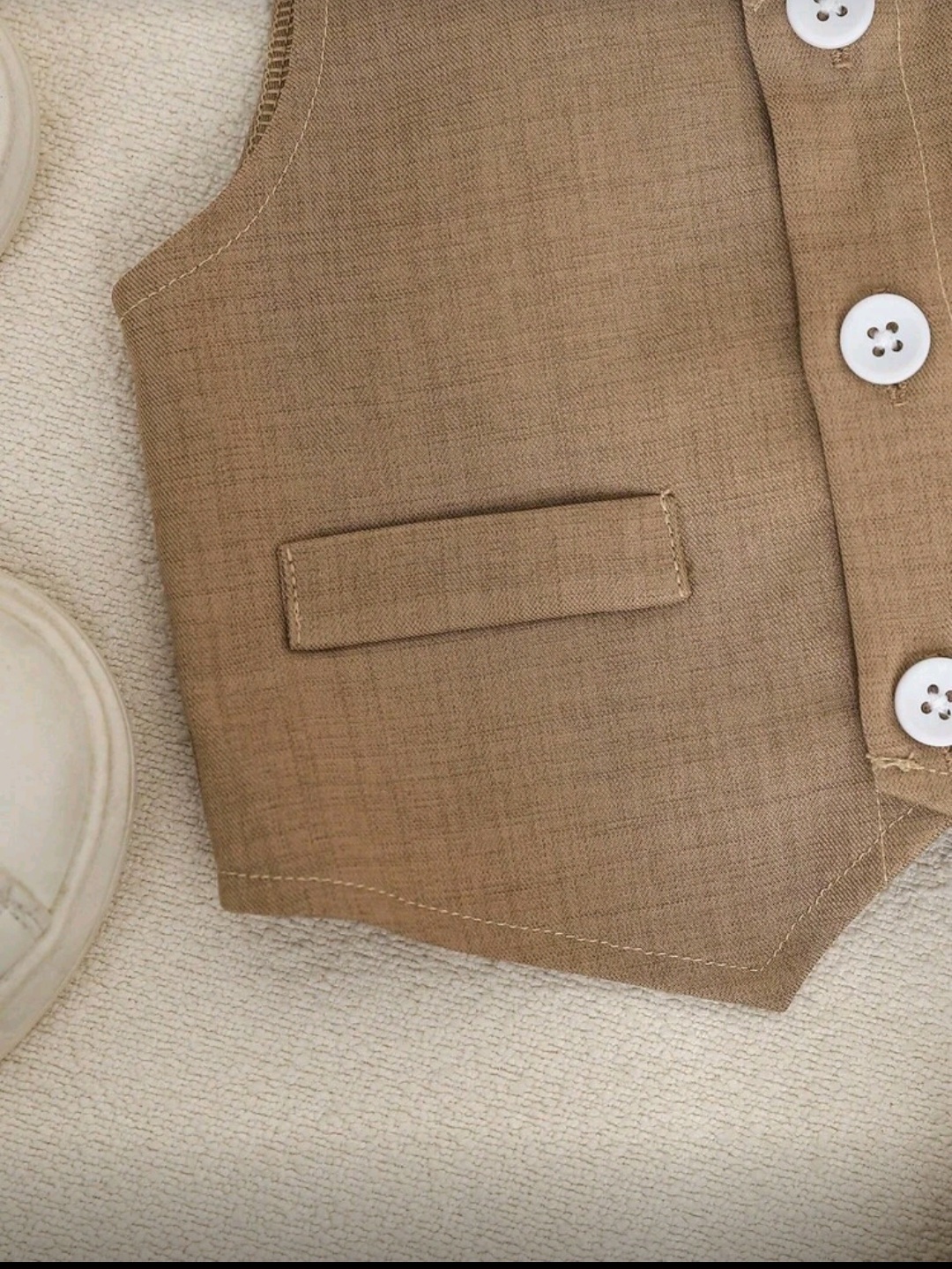 طقم أطفال رسمي أنيق مع فيست وبابيون - الصورة 4