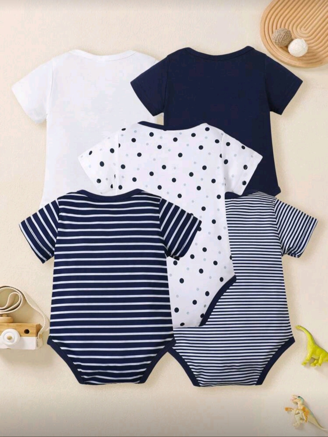 طقم بودي أطفال قطنية متعددة التصاميم - الصورة 2