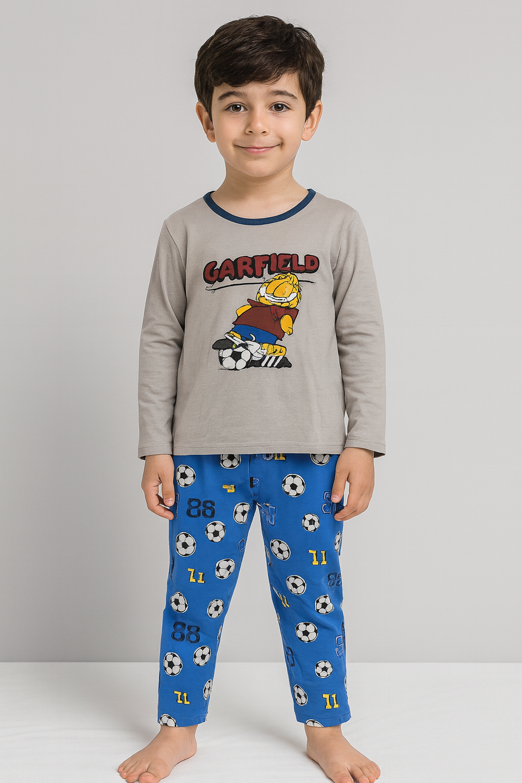بيجامة أطفال مريحة قطعتين من 7 الي 8 سنة - الصورة 3